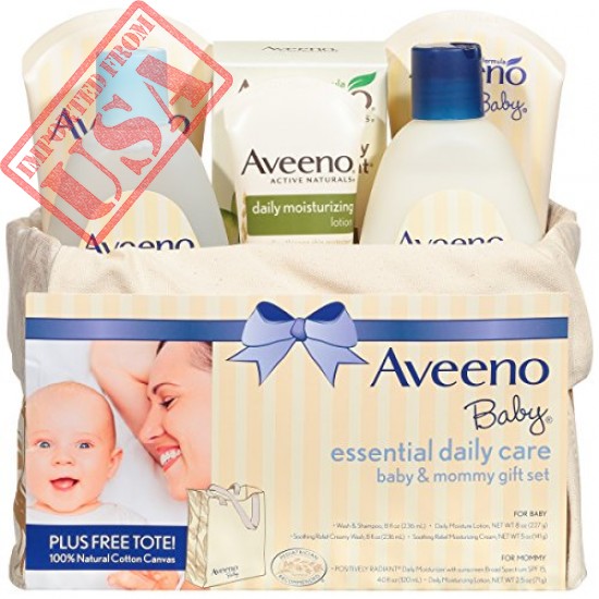 aveeno baby essential daily care baby & mommy gift set shop online in pakistan