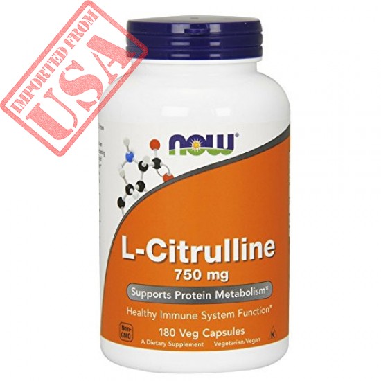 100% Original NOW L-Citrulline 750 mg 180 Veg Capsules sale online in Pakistan