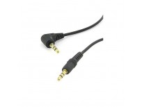 6 inch 3.5mm Male Right Angle to 3.5mm Male Gold Stereo Audio Cable, Nylon Reinforced, Premium Quality Cable