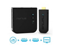 Nyrius Aries Pro Wireless HDMI Transmitter and Receiver to Stream HD 1080p 3D Video from Laptop, PC, Cable, Netflix, YouTube, PS4, Xbox 1, Drones, Pro Camera, to HDTV/Projector/Monitor (NPCS600)