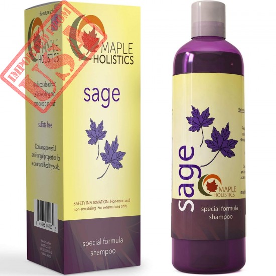 Buy maple holistics sage shampoo for anti dandruff – safe for color treated hair (8 fl. Oz.) Imported from USA