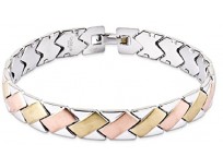 Buy ICE CARATS Stainless Steel Rose Gold Plated 8 Inch Bracelet Online in Pakistan