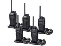 Retevis RT27 Walkie Talkies FRS Radio 22CH Scrambler VOX FCC Certification License-free 2 Way Radio (Black,5 pack)