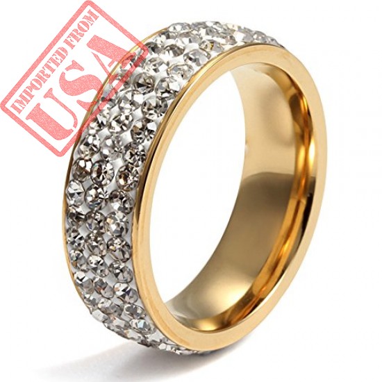 Buy VNOX Women Stainless Steel Eternity Ring Online in Pakistan