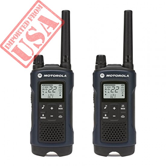 Motorola Talkabout T460 Rechargeable Two-Way Radio Pair (Dark Blue)