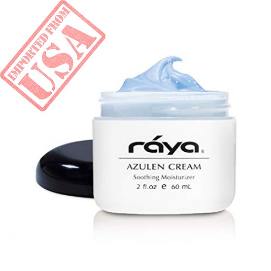 RAYA Azulen Cream (301) | Moisturizing Day and Night Face Cream for Combination and Sensitive Skin | Refines, Tones, and Tightens | Made with Soothing Azulene