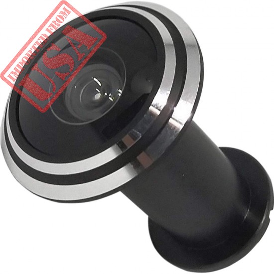 New 290 Degree Peephole Wide Angle Door Viewer in Black