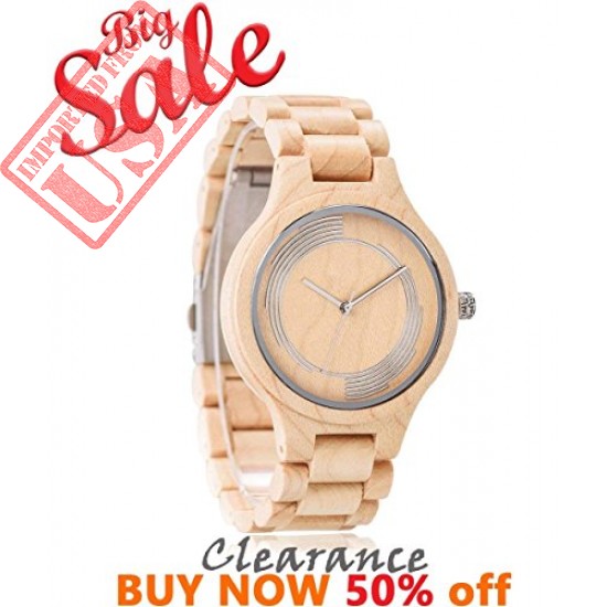 Get online Japan Quartz Movement Wooden Watches in Pakistan 