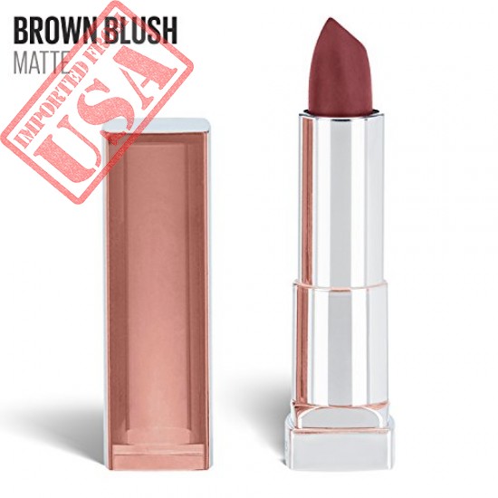 Buy Original Lipstick Maybelline New York Color Sensational Nude Matte, Brown Blush sale in Pakistan