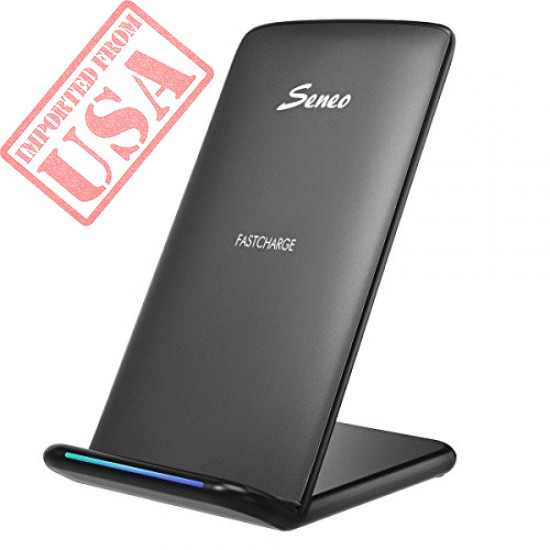 Buy  Seneo Qi Certified Fast Wireless Charging Pad Stand Online in Pakistan