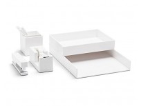 Poppin All Set, Desk Collection Set, White