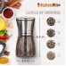 Professional Salt and Pepper Grinder Set – Premium Stainless Steel Salt and Pepper Shakers with Ceramic Spice Grinder Mill for Adjustable Coarseness - Free Bonus.