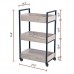 Roomfitters 3 Tier Rolling Utility Storage Cart, Kitchen Serving Bar Cart, Multipurpose Bathroom Nursery, Oak