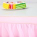 Suppromo 14ft Pink Table Skirt Tulle Tutu Table Cloth for Rectangle or Round Table for Party,Wedding,Birthday Party&Home Decoration,Table Skirting (L14(ft) H 30in, Pink)