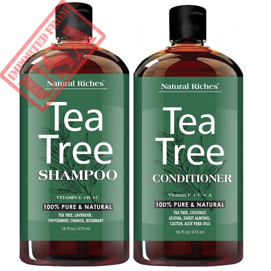 Buy Sulfate Free Anti Dandruff Tea-Tree-Oil Shampoo And Conditioner Set Imported From USA