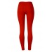 SATINA High Waisted Leggings – 22 Colors – Super Soft Full Length Opaque Slim (Plus Size, Red)