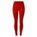 SATINA High Waisted Leggings – 22 Colors – Super Soft Full Length Opaque Slim (Plus Size, Red)