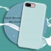 MILPROX Silicone Case, Pretty Series Liquid Silicone Gel Rubber, Shockproof Case with Microfiber Cloth Lining Cushion Compatible with iPhone 7 Plus/8 Plus - Mint