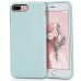 MILPROX Silicone Case, Pretty Series Liquid Silicone Gel Rubber, Shockproof Case with Microfiber Cloth Lining Cushion Compatible with iPhone 7 Plus/8 Plus - Mint