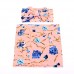 newborn receiving blanket headband set flower print baby swaddle shop online in pakistan