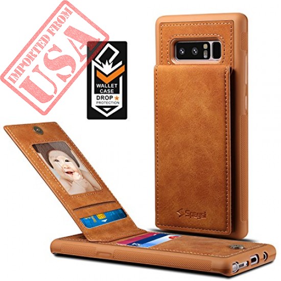 High Quality Samsung Galaxy Note 8 Card Holder Leather Case imported from USA