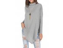 levaca womens batwing sleeve casual baggy irregular pullover poncho shirts shop online in pakistan