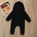 grnshts baby boys girls black snap long sleeve hoodie onesie jumpsuit shop online in pakistan