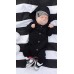 grnshts baby boys girls black snap long sleeve hoodie onesie jumpsuit shop online in pakistan