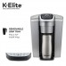 Keurig K-Elite Single Serve K-Cup Pod Coffee Maker, with Strong Temperature Control, Iced Coffee Capability, 12oz Brew Size, Programmable, Brushed Silver