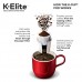 Keurig K-Elite Single Serve K-Cup Pod Coffee Maker, with Strong Temperature Control, Iced Coffee Capability, 12oz Brew Size, Programmable, Brushed Silver