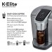 Keurig K-Elite Single Serve K-Cup Pod Coffee Maker, with Strong Temperature Control, Iced Coffee Capability, 12oz Brew Size, Programmable, Brushed Silver