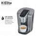 Keurig K-Elite Single Serve K-Cup Pod Coffee Maker, with Strong Temperature Control, Iced Coffee Capability, 12oz Brew Size, Programmable, Brushed Silver