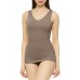 Unique Styles Womens Shapewear Devotion Comfort Cami with Molded Bra Shaper Tank (Small, Coffee)