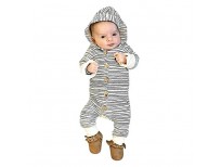 feitong newborn baby boy girl long sleeve stripe hooded romper jumpsuit shop online in pakistan