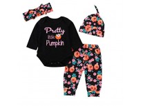 halloween infant baby girls little pumpkin long sleeve romper shop online in pakistan